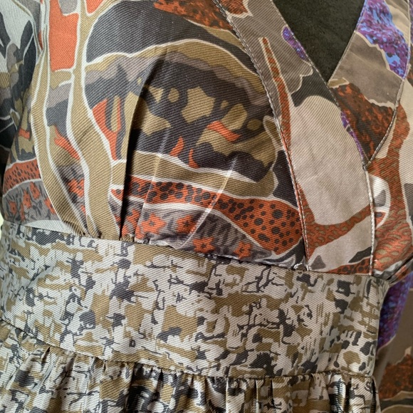 MIUSE Japanese Style Shift A-line Dress Size Medium Waist Tie - Picture 4 of 9